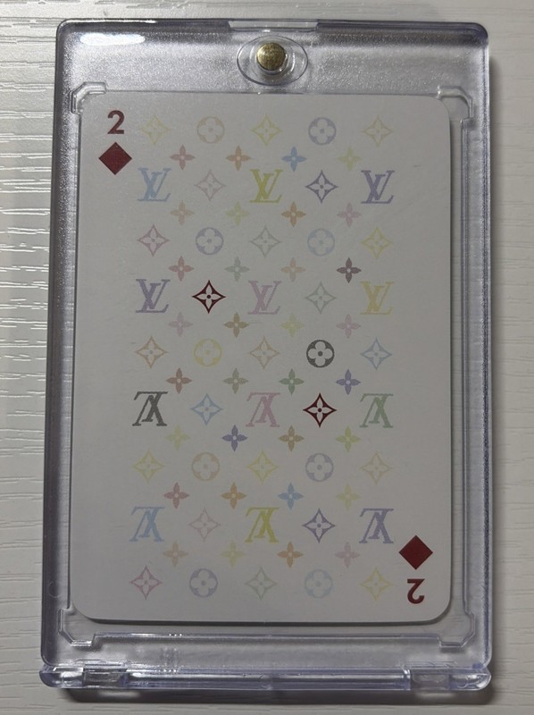 Louis Vuitton x Takashi Murakami LV Monogram Playing Card 2 Of Diamonds Rare