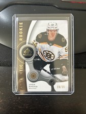 2021-22 SP Game Used Jack Ahcan #R-41 Bruins 05-06 Retro Rookies Gold SN# /25 Aa
