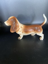 VINTAGE Bassett Hound Dog porcelaine Japon