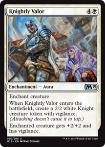 Knightly Valor - Core Set 2019 (M19) #20/280 Uncommon