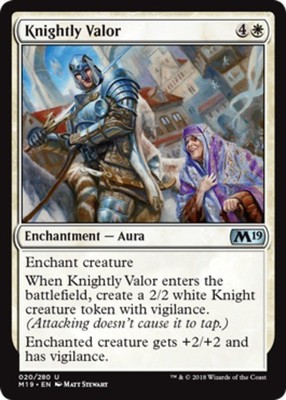 Knightly Valor~020/280~NM~(M19) - Core Set 2019~MTG