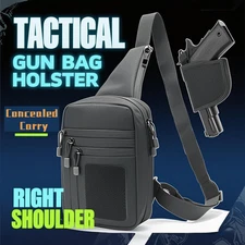 Tactical Concealed Carry Pistol Bag Hunting Shoulder Chest Pouch Handgun Holster