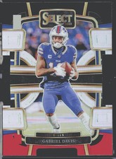 2023 Panini Select #11 Gabriel Davis Green and Yellow Prizms Die Cuts