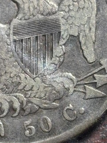 1836 Capped Bust Half Dollar, Lettered Edge - Picture 13 of 16