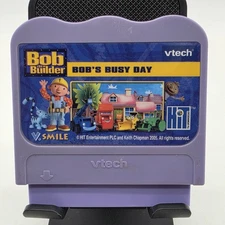 Vtech VSmile Bob The Builder Bob's Busy Day Game Cartridge Only Tested