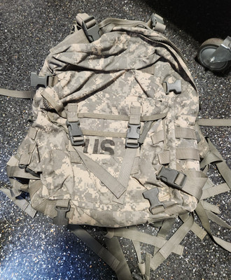 US Military Army ACU 3 Day Assault Pack MOLLE II Backpack with NEW Triple Mag