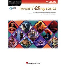 Favorite Disney Songs. Instrumental Play-along for Violin. Bo... by Various Book