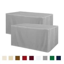 Obstal 2 Pcs Table Clothes for 6 Foot Rectangle Tables - Water Resistant Wash...