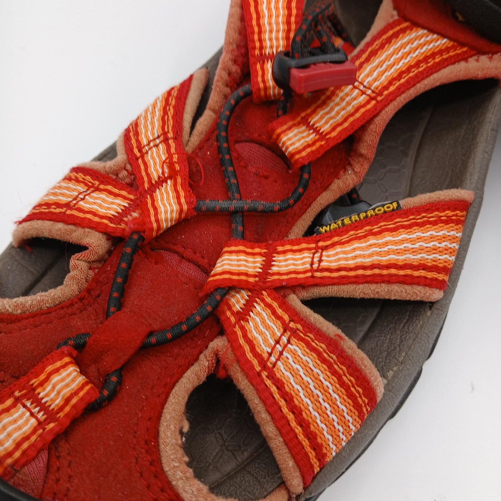 Scarpe Keen donna taglia 8 rosso arancione impermeabili sandali outdoor escursionismo acqua