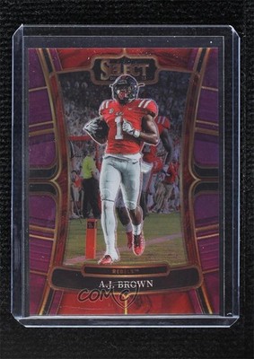 2023 Panini Select Draft Picks Concourse Purple Prizm 75/75 AJ Brown #57 0hr