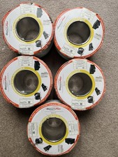 5 x 100M Rolls Securi-Flex 8 Core TCCA Type 3 Alarm Cable. White. PVC. Free P&P 0.79 per metre