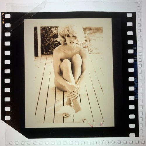 CINDY CRAWFORD  - Rare Original Press Photo Transparency by HERB RITTS 1994