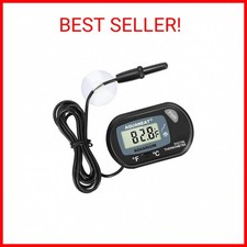 AQUANEAT Aquarium Thermometer, Fish Tank Thermometer, Digital Temperature Test,
