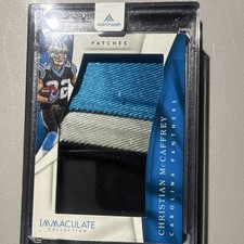 Panini 2017 Immaculate Patches Rookie Christian McCaffrey IM-CM /15 Panthers