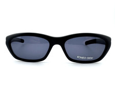 VINTAGE BLACK SQUARE ROMEO GIGLI SUNGLASSES DARK BLUE LENS Y2K NR RG 165/S 493