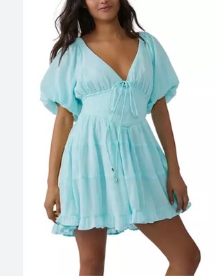 slim fit dress slacks Mint Embroidered Sleeveless Mini Dress main image 0