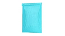 ProLine #000 4x8 Inch Teal Poly Bubble Mailer Self Seal Padded Shipping Envel...