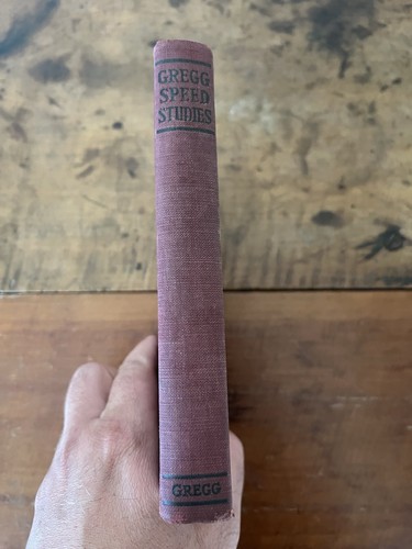 GREGG Speed Studies Anniversary Edition Antique 1929 Shorthand Manual HC Book - Picture 2 of 7