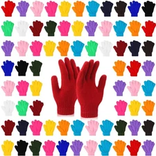 150 Pairs Kids Gloves Bulk Winter Knitted Warm Gloves Full Finger Children Mi...