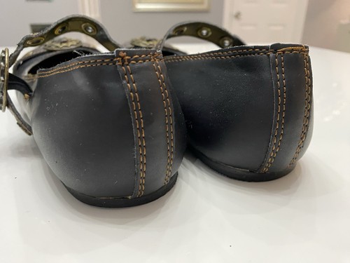 Pleaser Demonia Skull Buckle Mary Jane Ballet Flats Shoes Adult Women Daisy 09 - Imagen 5 de 10