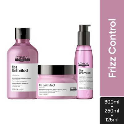 L'Oréal Professionnel Liss Unlimited Professional Shampoo, Mask & Serum
