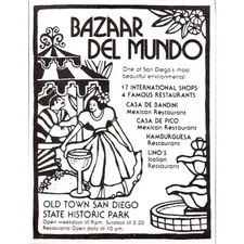 Bazaar Del Mundo One of Most Beautiful Environment 1982 Palm Springs Ad SAI5-M5