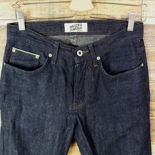 Naked  Famous Selvedge Denim Jeans Weird Guy Hemp blend Mens 30x33.5 Stretch