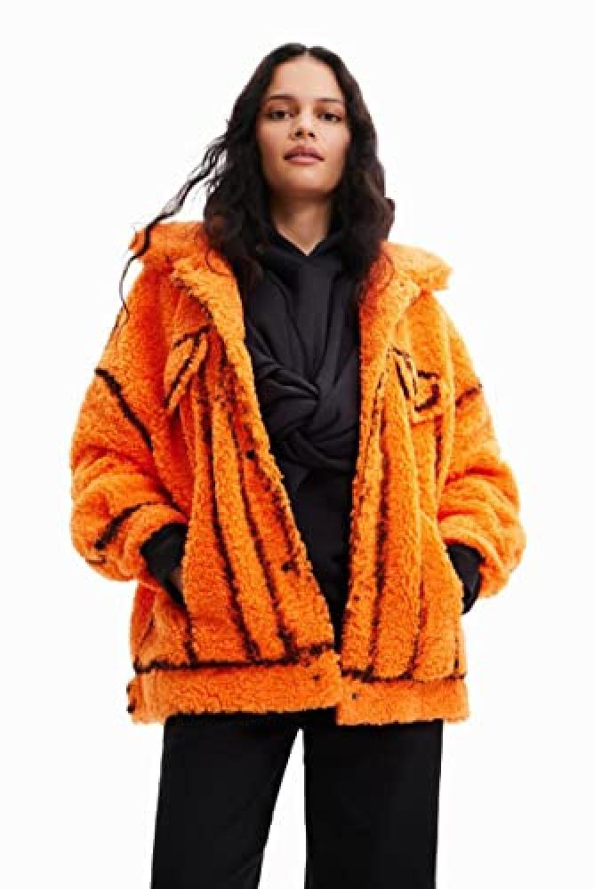 (TG. L) Desigual CHAQ_Colorado, 3136 Red Giacca, Donna - NUOVO