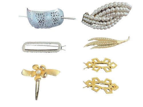 Vintage 1950s SPARKETTES Rhinestones Hair Accessory Jewelry  display picture 3