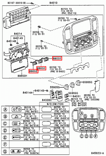 Genuine Toyota LandCruiser HDJ100 A/C Blower Speed Control Resistor Switch - Picture 9 of 10