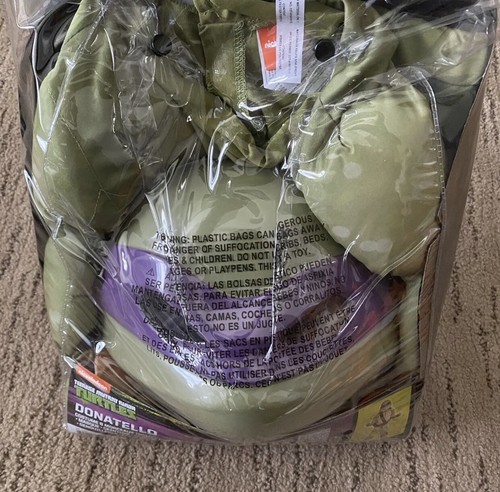 NUEVO Disfraz Nickelodeon Teenage Mutant Ninja Turtle Donatello Niños Grande 12-14 - Imagen 4 de 5