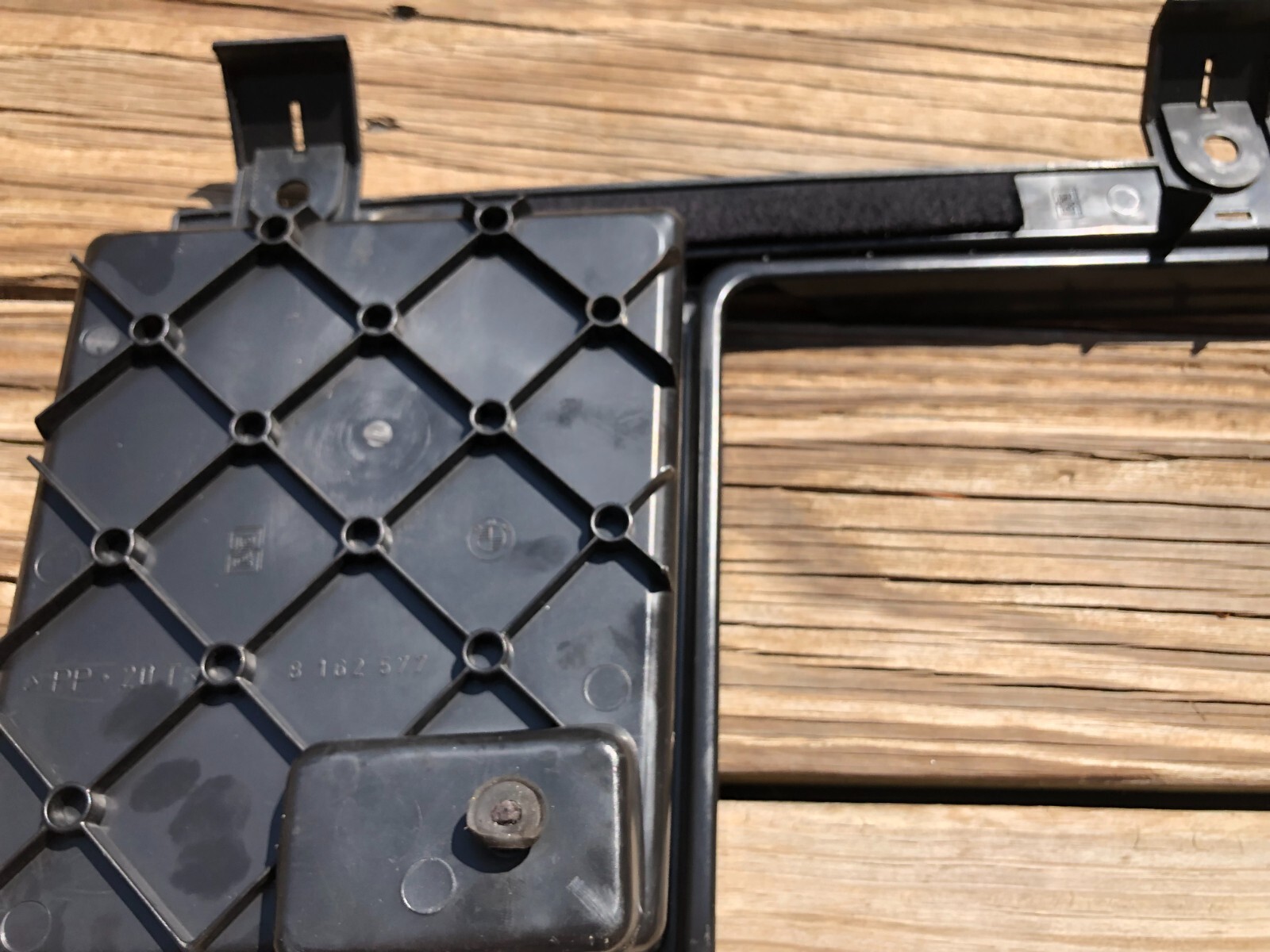 BMW E46 3-Series  Sedan Trunk Storage Left Corner Tray Compartment Black 8162577