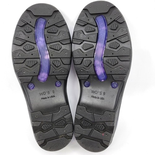 Sloggers Womens Waterproof Purple Paw Print Garden Shoes Comfort Insole Size 9 - Picture 4 of 12