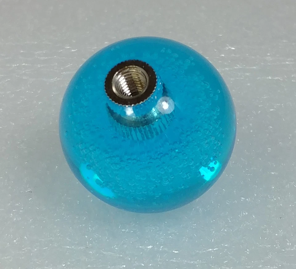 Japan Seimitsu Transparent Bubble Blue Ball Top Video Arcade Joystick Parts - Image 2 of 4