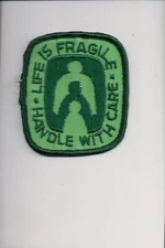 Life Is Fragile Handle With Care patch