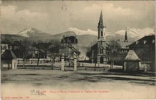 Old postcard AK Gap Place du Baron-Ladoucette FRANCE (1210666)