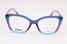 Missoni Mis0184 A28 Plum Blue Cat Eye Eyeglasses Frames 51-17-145