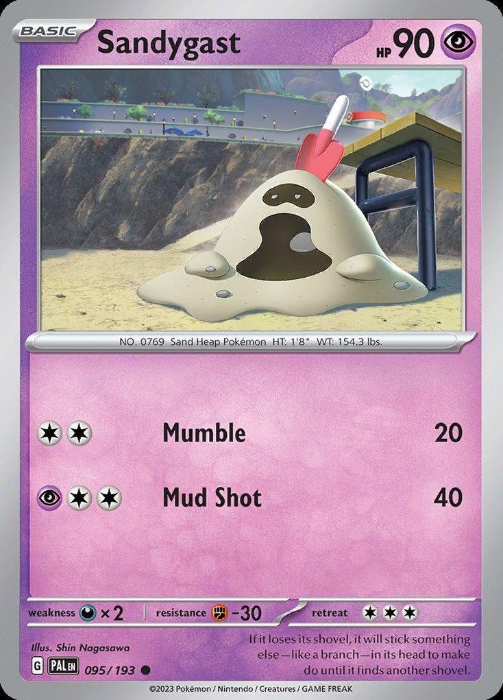 Pokemon Sandygast (95/279) Paldea Evolved LP REVERSE HOLO