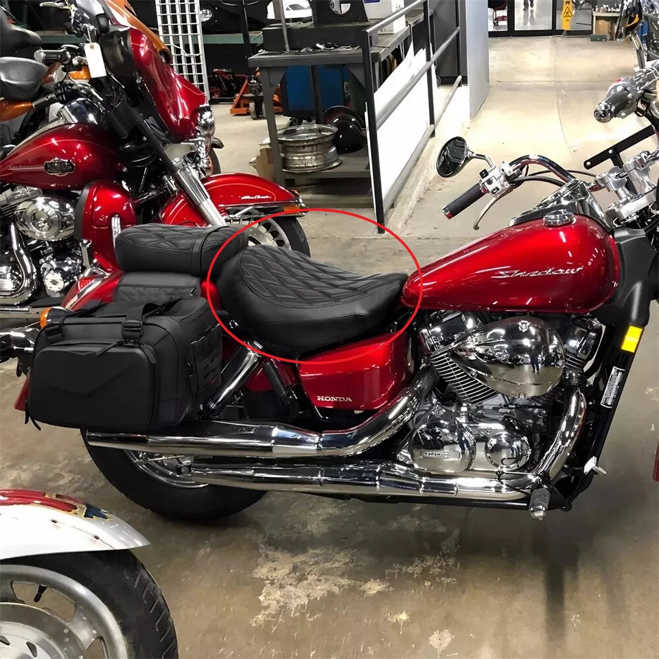 Asiento conductor solo para Honda Shadow Phantom/Spirit VT750C2 2007-2023 Foto 2 de 4