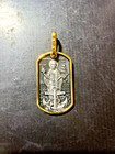 <!--F#f_0-->Mens Protection Amulet for sailors, silver with gold plated rim<!--F/-->