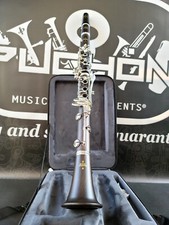 Buffet Crampon E12F African Blackwood Silver Keys Bb Clarinet - Professional