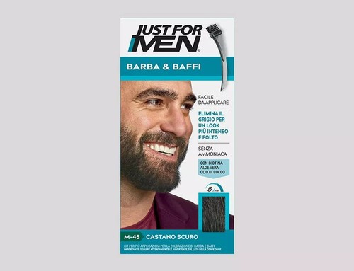 Just For Men Barba Baffi Tinta Colorazione Pennello Biondo Castano M25 M35 M45 - Foto 4 di 12