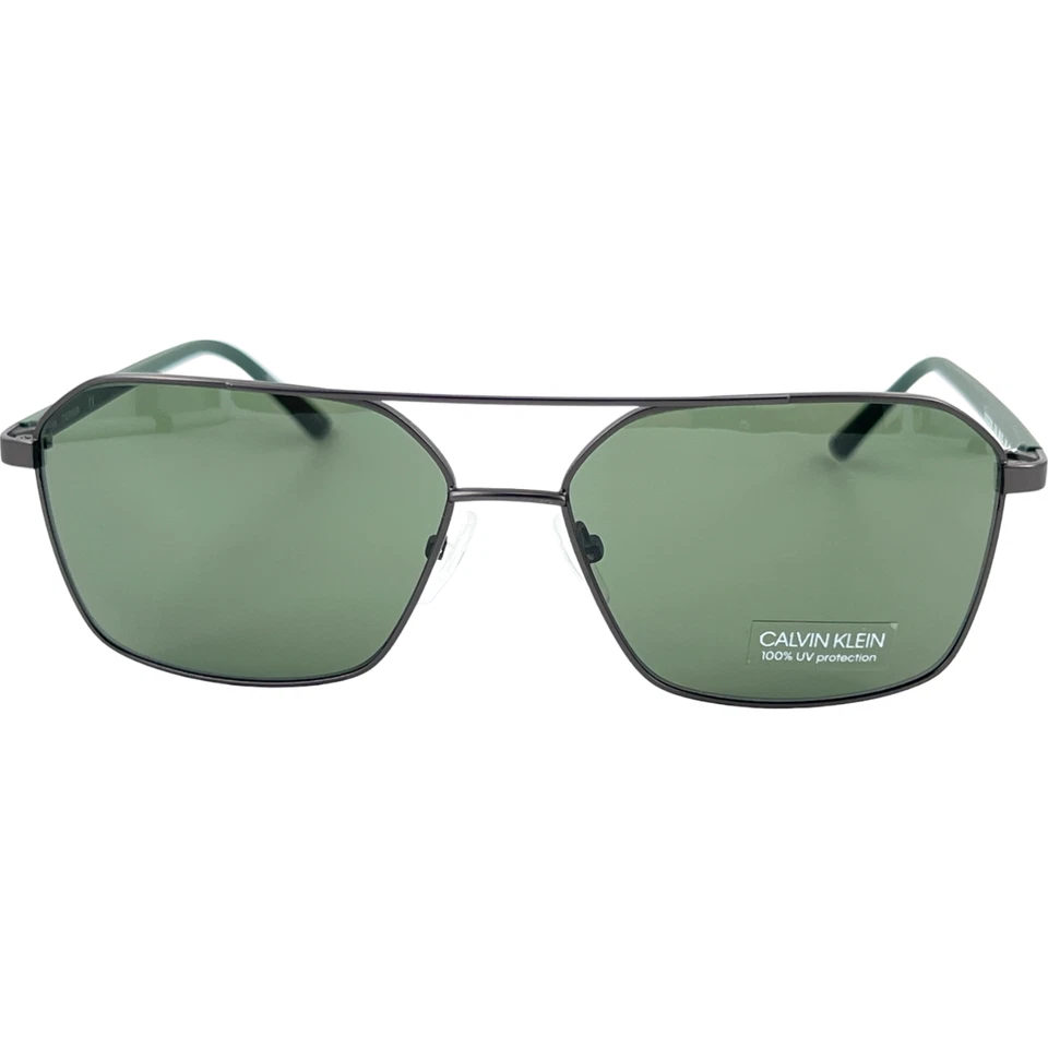 Gafas de sol Calvin Klein CK20300S para hombre de metal aviador piloto 009 mate Gunmetal 58-15 Foto 2 de 4