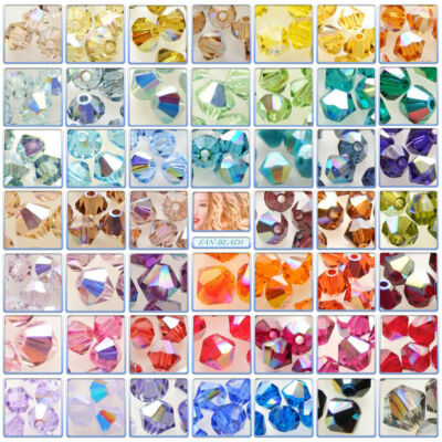 Original Swarovski 5328 Xilion Doppelgängerperlen * viele Größen & Farben AB 2X Effekte