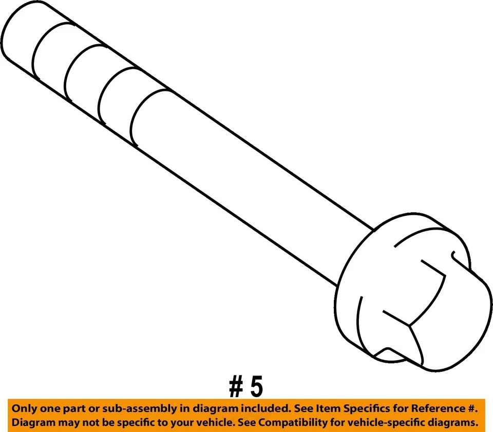 道奇 CHRYSLER 原始设备制造商 02-03 Ram 1500 5.9L 排气歧管-Manifold 螺栓 6036607AA — 第 2/2 张图片