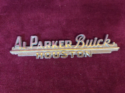 Vintage Dealership Emblem  Al Parker Buick Houston, Texas