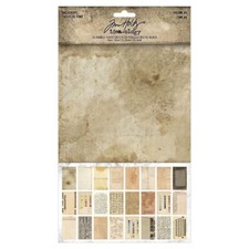 Tim Holtz  BACKDROPS  Volume 4  Idea-ology 6x10 Papers