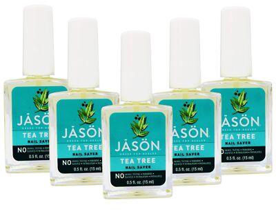 JASON Purifying Tea Tree Nail Saver, 0.5 Ounce Bottle, Pack of 5