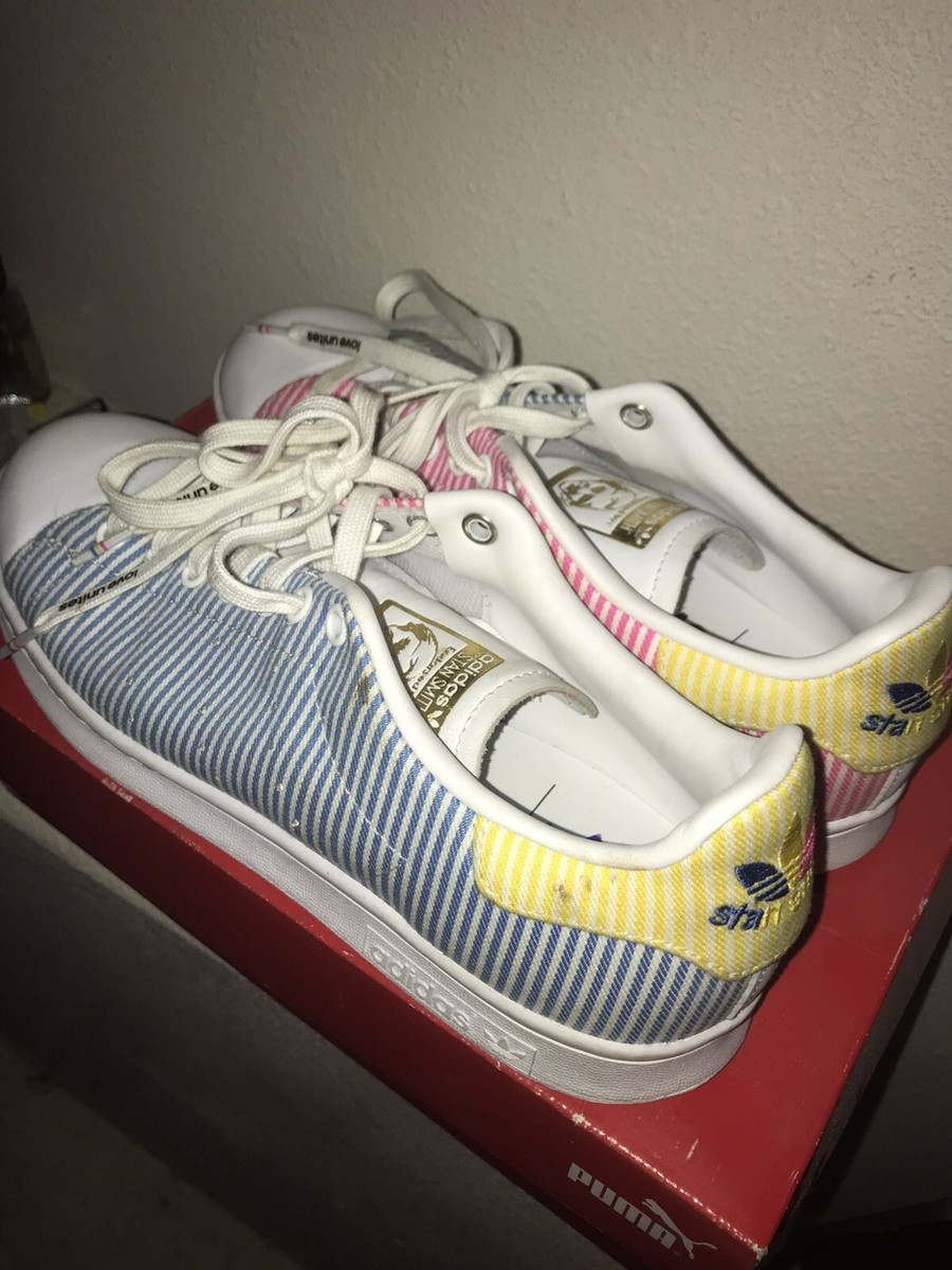 2020 Adidas Stan Smith Pride Love Unites Retro Shoes - Men\'s Size 9.5 Women\'s 11 Size 9.5 - adidas Stan Smith Pride for sale online | eBay main image 3