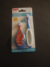 BRUSH BUDDIES TOOTHBRUSHES DENTAL KIT W/TEETHING RING.